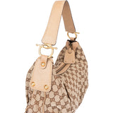 Gucci GG Monogram Horsebit Shoulder Bag
