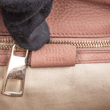 Gucci Pink Leather Bamboo Handbag