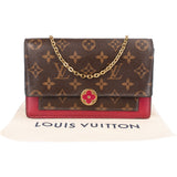 Louis Vuitton Monogram Canvas Flore Wallet On Chain Crossbody Bag - vintageandkickz