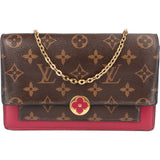 Louis Vuitton Monogram Canvas Flore Wallet On Chain Crossbody Bag - vintageandkickz