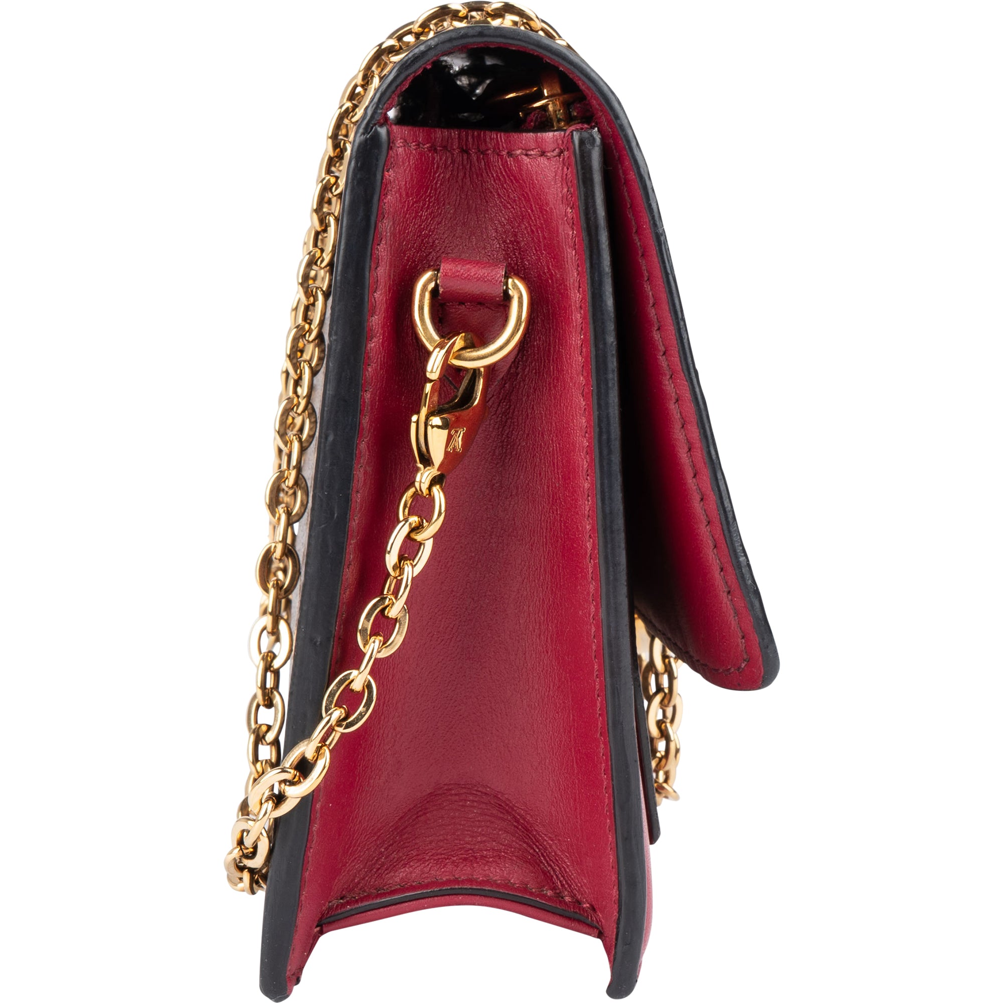 Louis Vuitton Monogram Canvas Flore Wallet On Chain Crossbody Bag - vintageandkickz