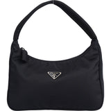 Prada Black Triangle Nylon Re-Edition Handbag