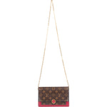 Louis Vuitton Monogram Canvas Flore Wallet On Chain Crossbody Bag - vintageandkickz