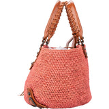 Balenciaga Raffia Panier City Handbag