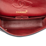 Chanel Quilted Lambskin 24K Gold Small Double Flap Crossbody Bag