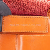 Balenciaga Raffia Panier City Handbag