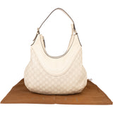 Gucci Leather GG Monogram Hobo Bag