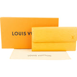 Louis Vuitton Yellow Epi Leather Sarah Wallet