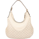 Gucci Leather GG Monogram Hobo Bag