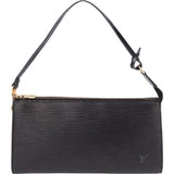 Louis Vuitton Noir Epi Leather Pochette Accessoire Handbag