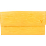 Louis Vuitton Yellow Epi Leather Sarah Wallet