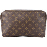 Louis Vuitton Canvas Monogram Trousse Toilette 28 Clutch