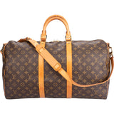 Louis Vuitton Canvas Monogram Keepall Bandouliere 50