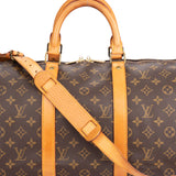 Louis Vuitton Canvas Monogram Keepall Bandouliere 50