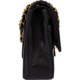 Chanel Quilted Lambskin 24K Gold Double Flap Shoulder Bag