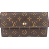 Louis Vuitton Canvas Monogram Sarah Wallet