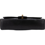 Chanel Quilted Lambskin 24K Gold Double Flap Shoulder Bag