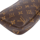 Louis Vuitton Canvas Monogram Pochette Accessoire Handbag