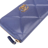Chanel 19 Quilted Lambskin CC  Wallet