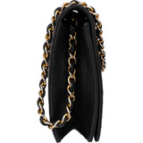Chanel Quilted Lambskin 24K Gold Single Flap Shoulder Bag