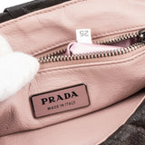 Prada Brown Embellished Skipper Shoulder Bag