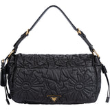 Prada Quilted Floral Gaufre Flap Handbag