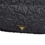 Prada Quilted Floral Gaufre Flap Handbag