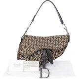 Christian Dior Trotter Monogram Saddle Handbag