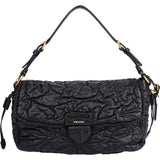 Prada Quilted Floral Gaufre Flap Handbag