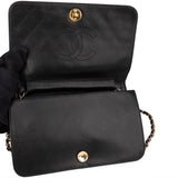 Chanel Quilted Lambskin 24K Gold Single Flap Shoulder Bag