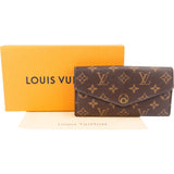 Louis Vuitton Canvas Monogram Sarah Wallet
