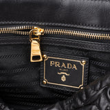 Prada Quilted Floral Gaufre Flap Handbag