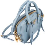 Prada Blue Saffiano Leather Mini Handbag