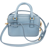 Prada Blue Saffiano Leather Mini Handbag