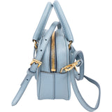 Prada Blue Saffiano Leather Mini Handbag
