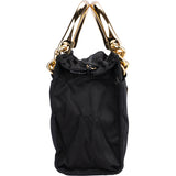 Prada Nylon Triangle Golden Metallo Mini Handbag