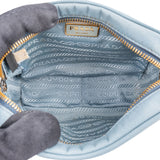 Prada Blue Saffiano Leather Mini Handbag