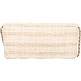 Chanel Limited Tweed 24K Gold Single Flap Shoulder Bag