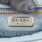 Prada Blue Saffiano Leather Mini Handbag