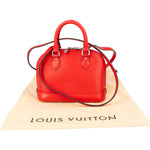 Louis Vuitton Red Epi Leather Nano Alma BB Crossbody Bag - vintageandkickz
