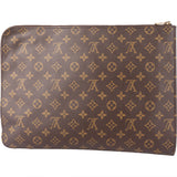 Louis Vuitton Canvas Monogram Poche Documents Laptop Clutch