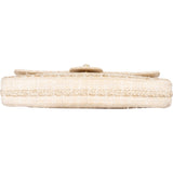 Chanel Limited Tweed 24K Gold Single Flap Shoulder Bag