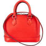 Louis Vuitton Red Epi Leather Nano Alma BB Crossbody Bag - vintageandkickz