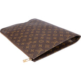 Louis Vuitton Canvas Monogram Poche Documents Laptop Clutch