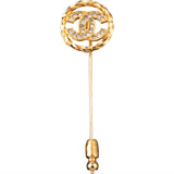 Chanel Crystal CC Pin Brooch