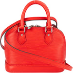 Louis Vuitton Red Epi Leather Nano Alma BB Crossbody Bag - vintageandkickz
