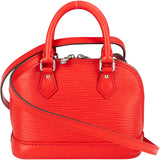 Louis Vuitton Red Epi Leather Nano Alma BB Crossbody Bag - vintageandkickz