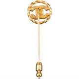 Chanel Crystal CC Pin Brooch