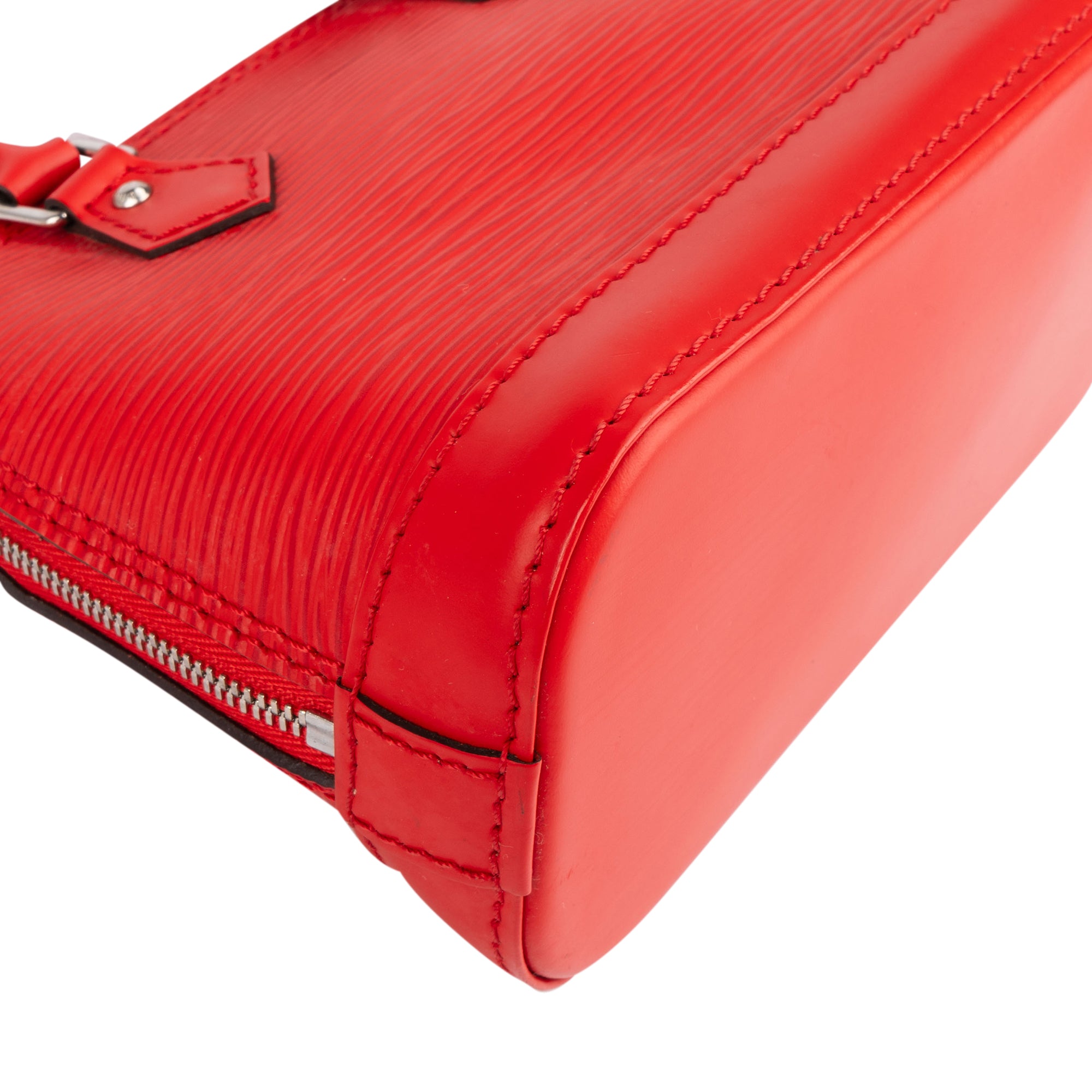 Louis Vuitton Red Epi Leather Nano Alma BB Crossbody Bag - vintageandkickz