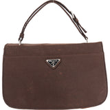 Prada Brown Nylon Mini 80s Handbag